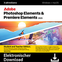 Adobe Photoshop Elements und Premiere Elements 2025 Student and Teacher 